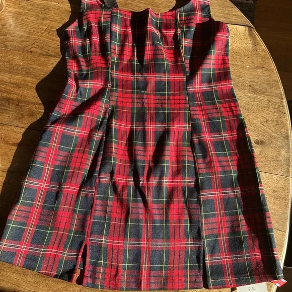 Cider Red and Black Plaid Dress - Picture 4 of 9